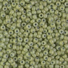 Miyuki rocailles Perlen 8/0 - Duracoat opaque fennel 8-4473